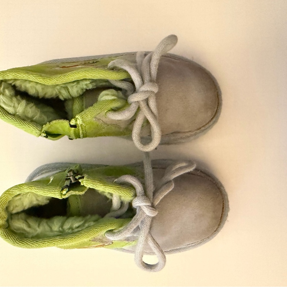 Kids Green and Gray Shoes